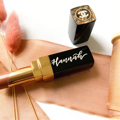 chanel lipstick engraving|custom engraved lipstick.